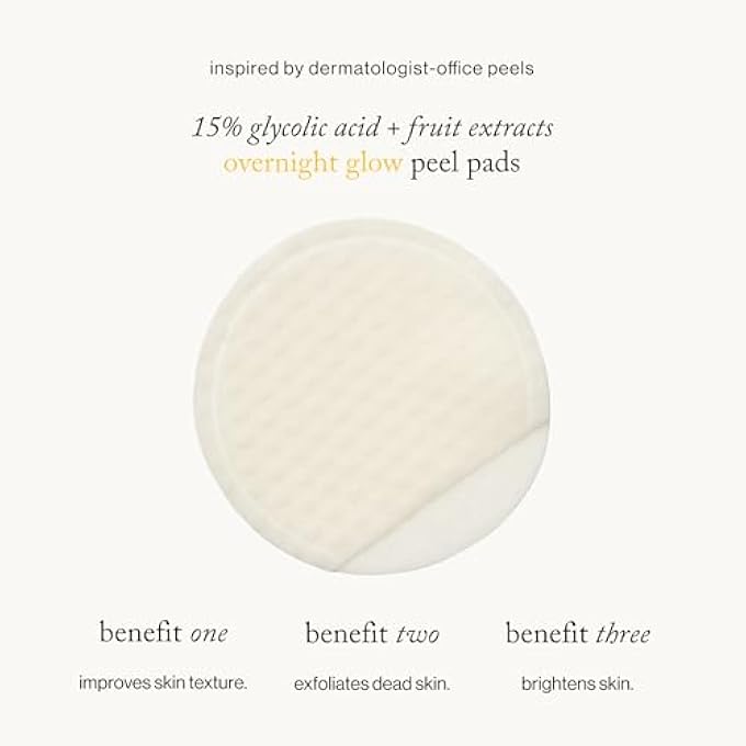 Goop BEAUTY 15% GLYCOLIC ACID OVERNIGHT PEEL | EXFOLIATING PADS INSPIRED BY A PROFESSIONAL CHEMICAL PEEL | 12 PACK - Image 2